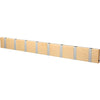 Loca Knax Horizontal Coat Rack 8 Hooks, Maple Untreated/Grey