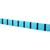 Loca Rack de manteau horizontal knax 8 crochets, turquoise / noir