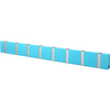 Loca Rack de manteau horizontal knax 8 crochets, turquoise / gris