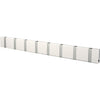 Loca Rack de manteau horizontal knax 8 crochets, blanc / gris