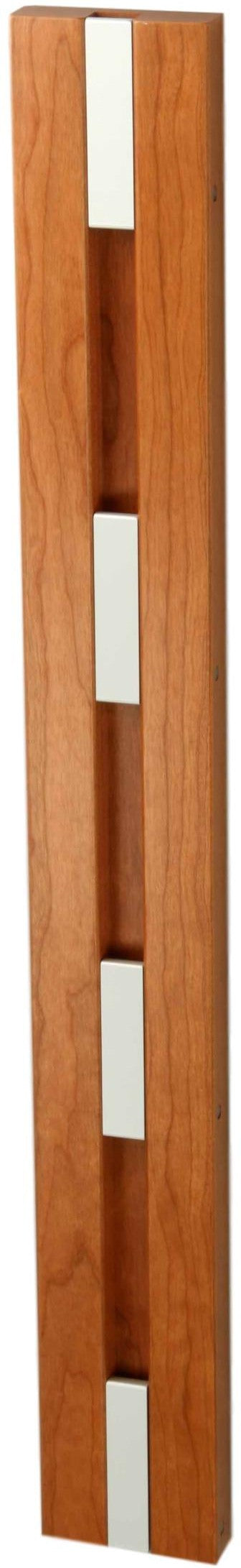 Loca Knax Vertical Coat Rack, Cherry Lacquered/Gray