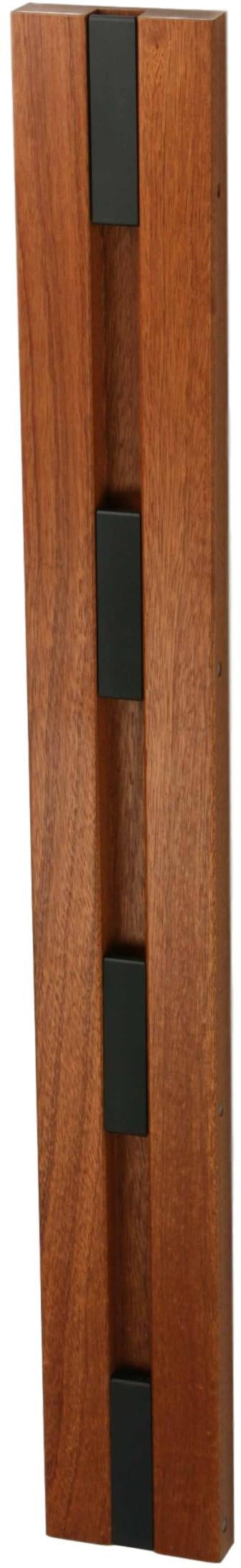 Loca Knax Vertical Coat Rack, mahogny lakkert/svart