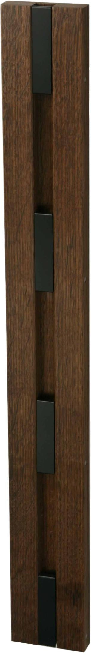 Loca Knax Vertical Coat Rack, Oak Lacquered/Black