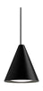  Pendant Keglen LED 3000 K 8 W Ø25 cm noir