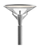  KIPP Post Klasse I 3104 Lumen Ø6 cm Pol Aluminium