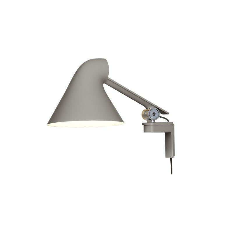 Louis Poulsen Njp Wall Lamp Short Arm, Grey