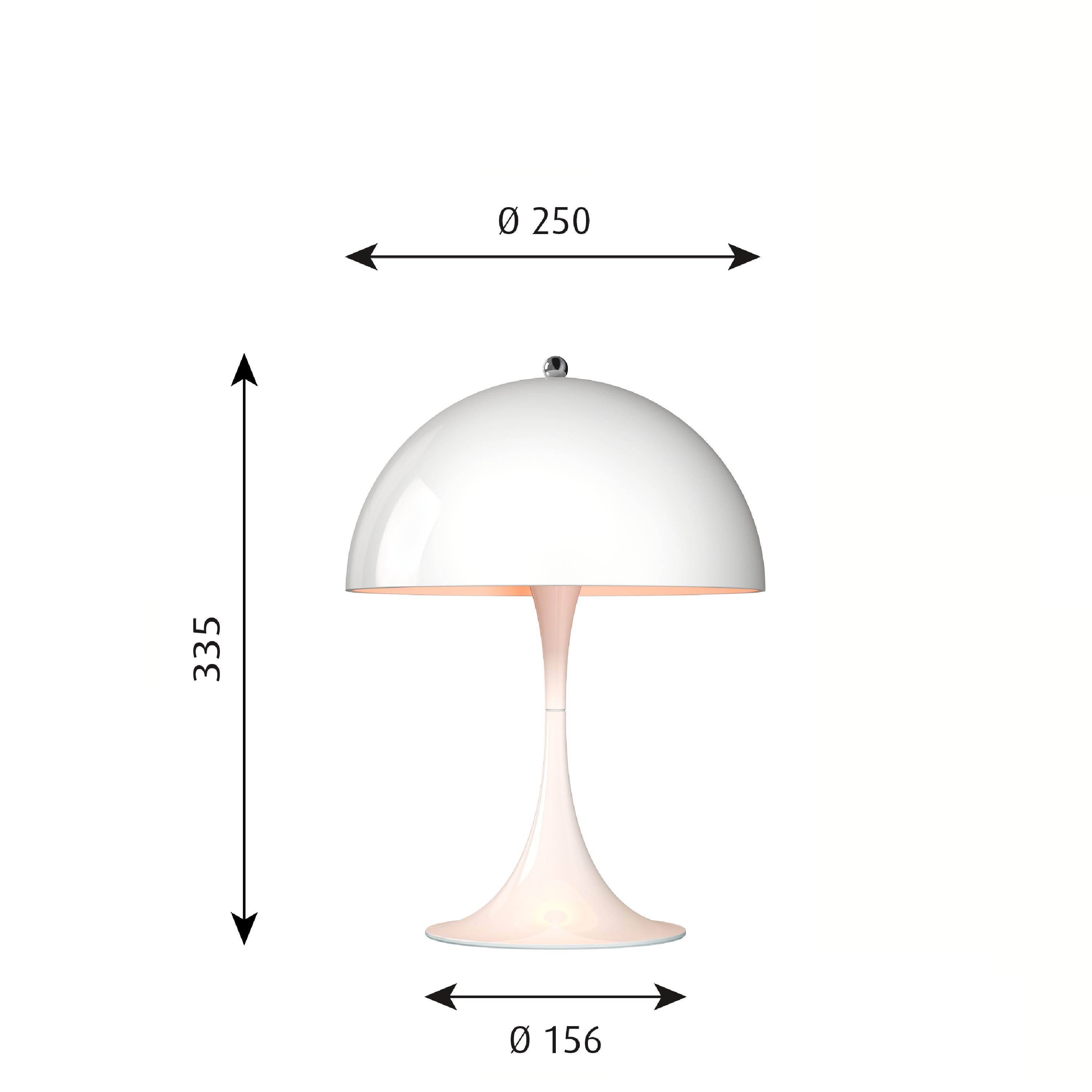 Louis Poulsen Panthella 250 Tischleuchte Led 27 K V2, Weiß