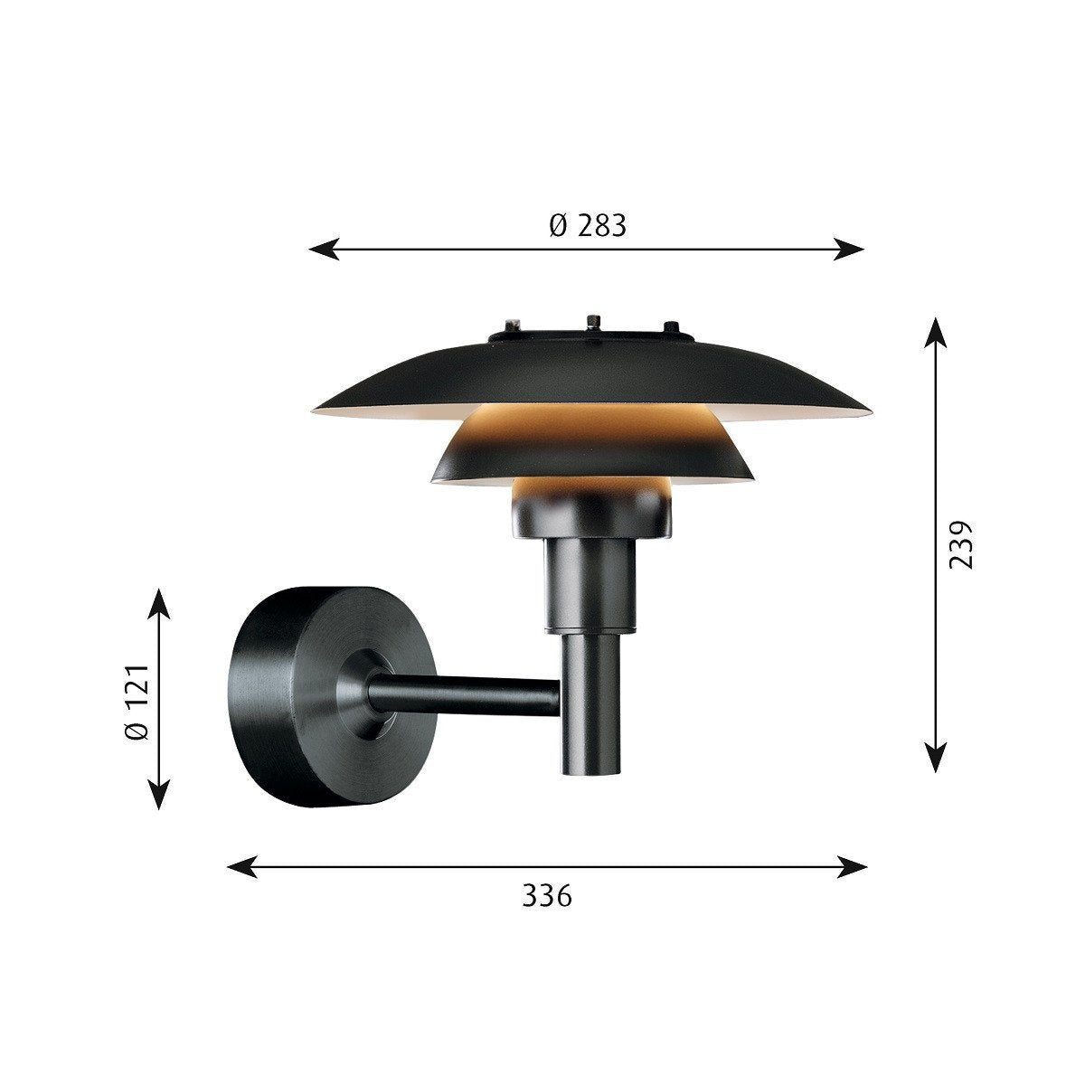 Lampada da parete di Louis Poulsen PH 3 21/2