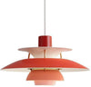 Louis Poulsen PH 5 mini hanger, tinten van rood