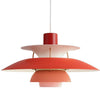 Louis Poulsen PH 5 hanger, tinten van rood