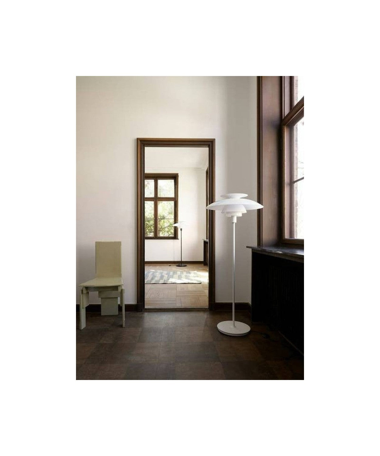 LAMPAGNO DI LOUIS Poulsen PH 80 White Floor 131,5 cm