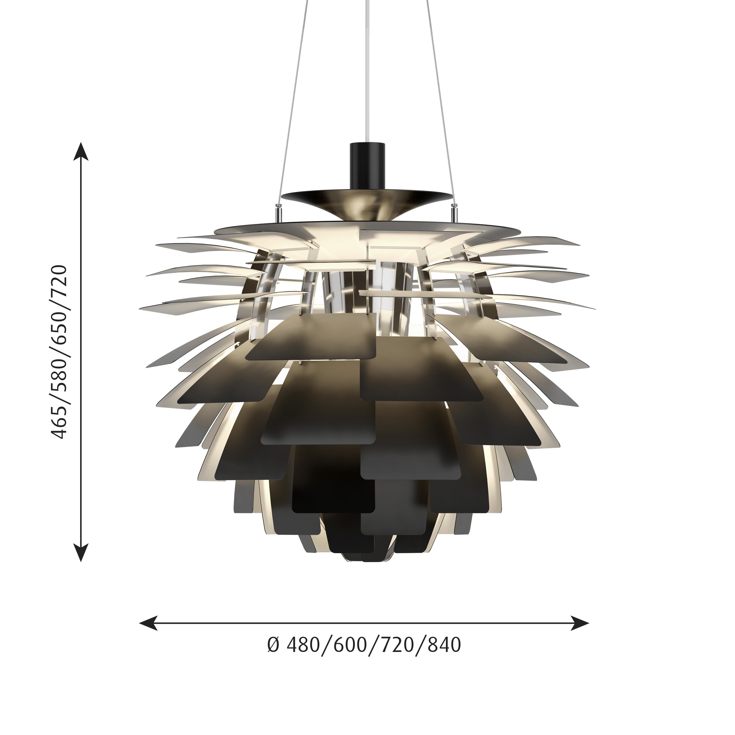 Louis Poulsen Ph alcachofa LED PRIGHT NEGRO, Ø840