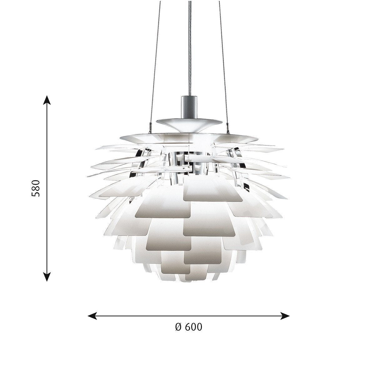 Louis Poulsen Ph Artichoke ø 600, White