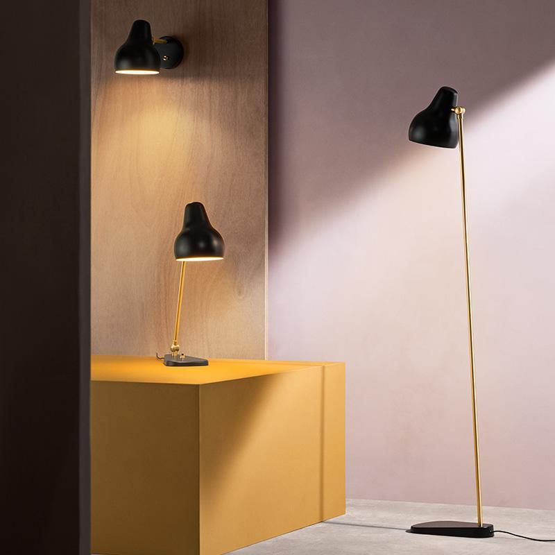 Louis Poulsen VL 38 wandlamp, zwart