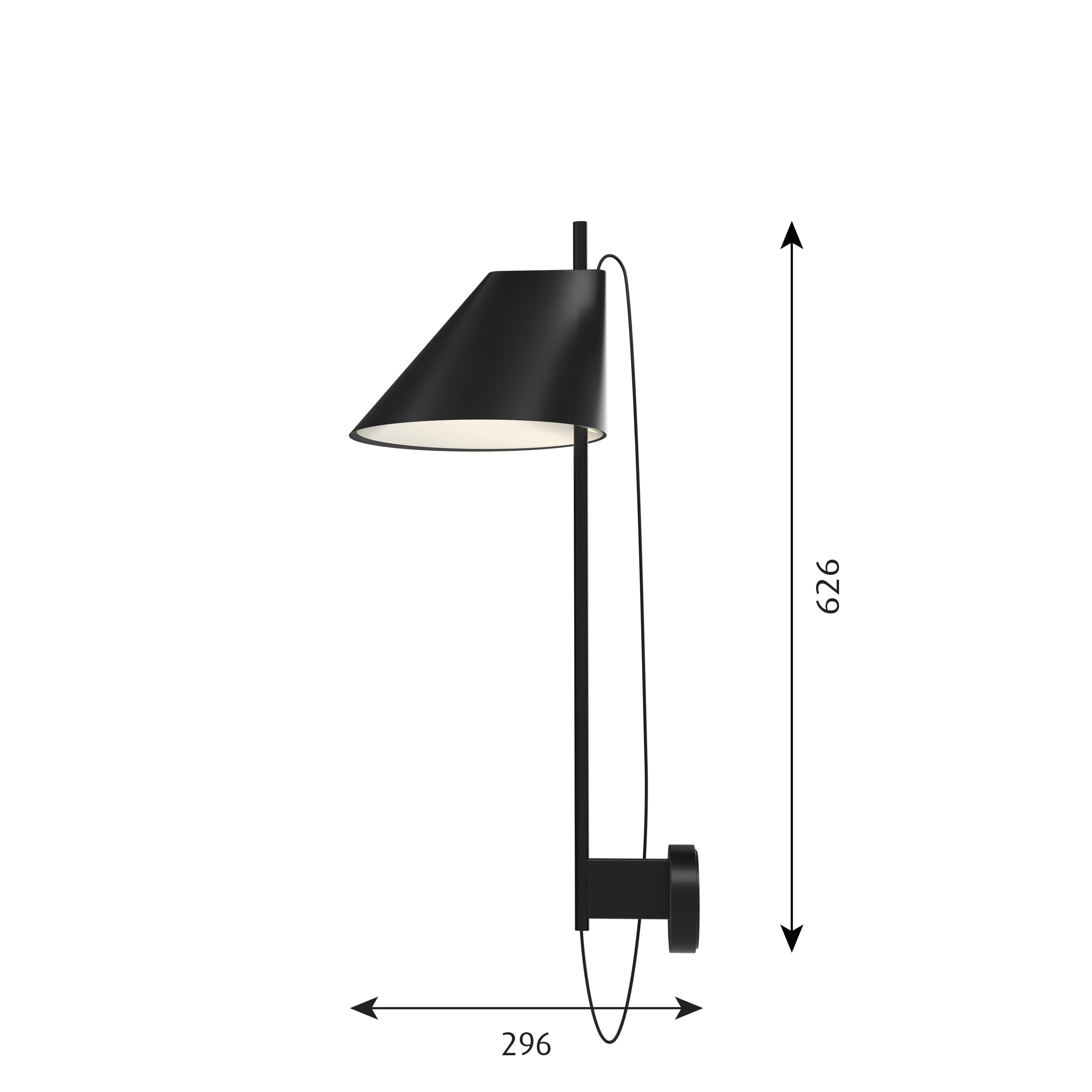 Louis Poulsen Yuh Wall Lamp, Black