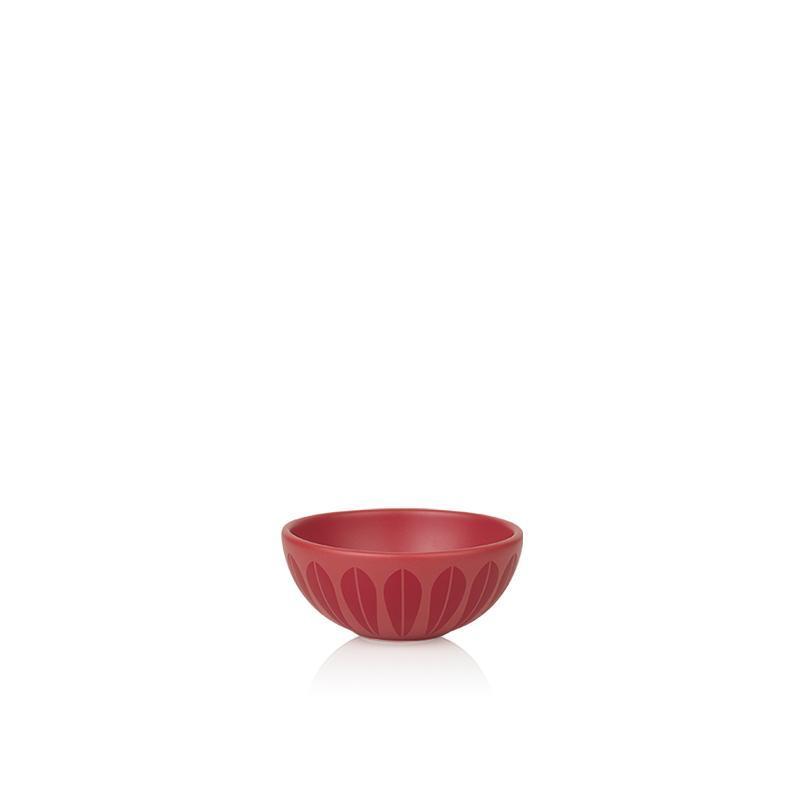 Lucie Kaas Arne Clausen Lotus Bowl Red，Ø12厘米