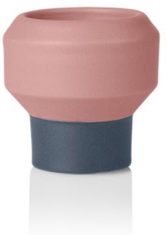 Lucie Kaas Fumario Candlestick rose / gris foncé, 6cm