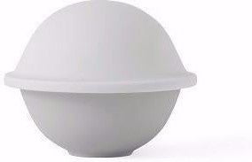 Lyngby Rhombe Chapeau Bowl con tapa, Matt White, grande