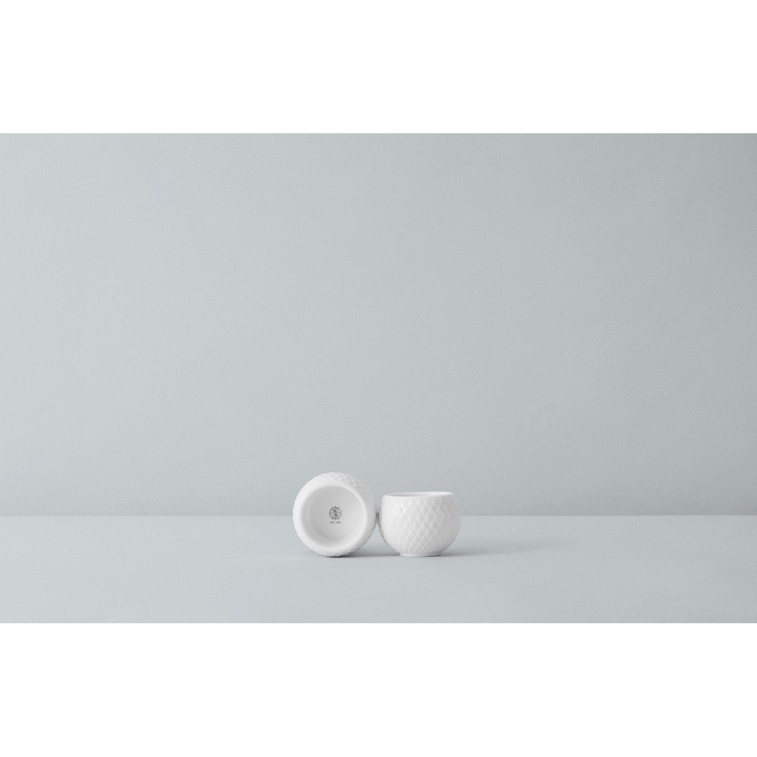 Lyngby Rhombe Tealight Solder, blanc, 2 pcs.