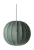 Made By Hand Gebreide met 60 ronde hanglamp tweed Green