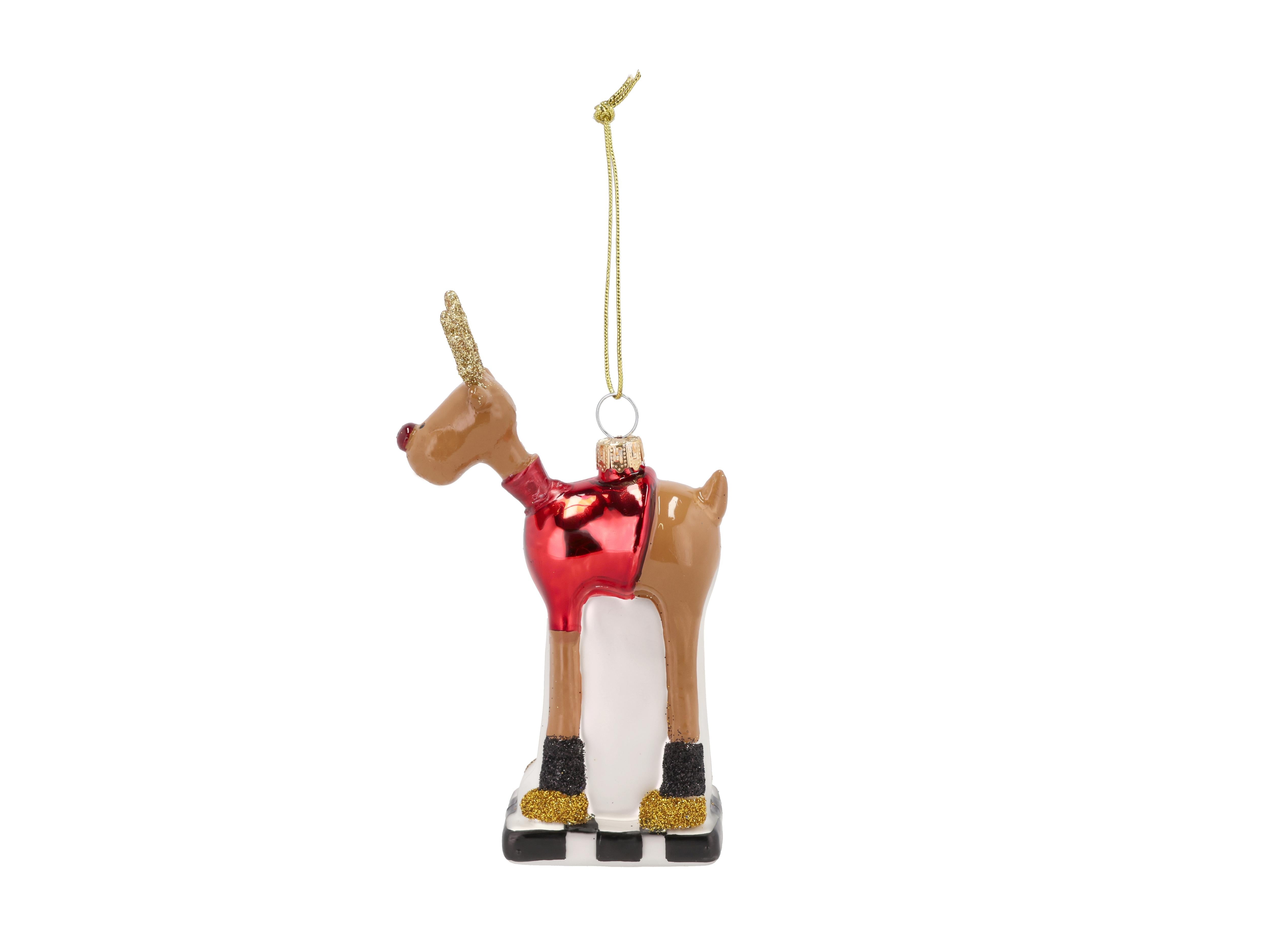 [product_category]-Medusa Copenhagen Rudolf Christmas Tree Bauble 13,2 Cm, Red-Medusa Copenhagen-5722000275633-27563-MED-2