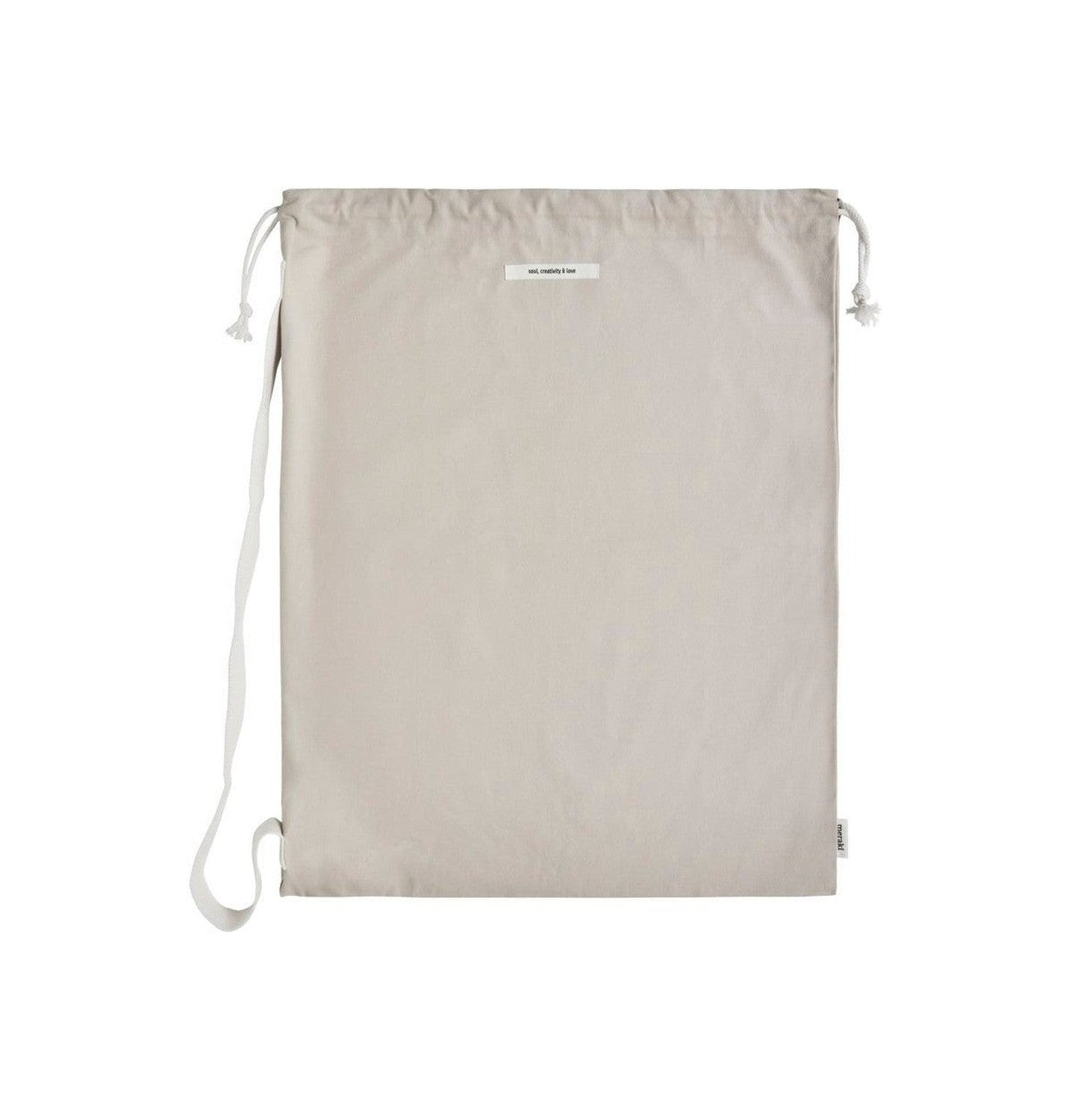 Meraki Sac en coton, Mkcataria, gris clair