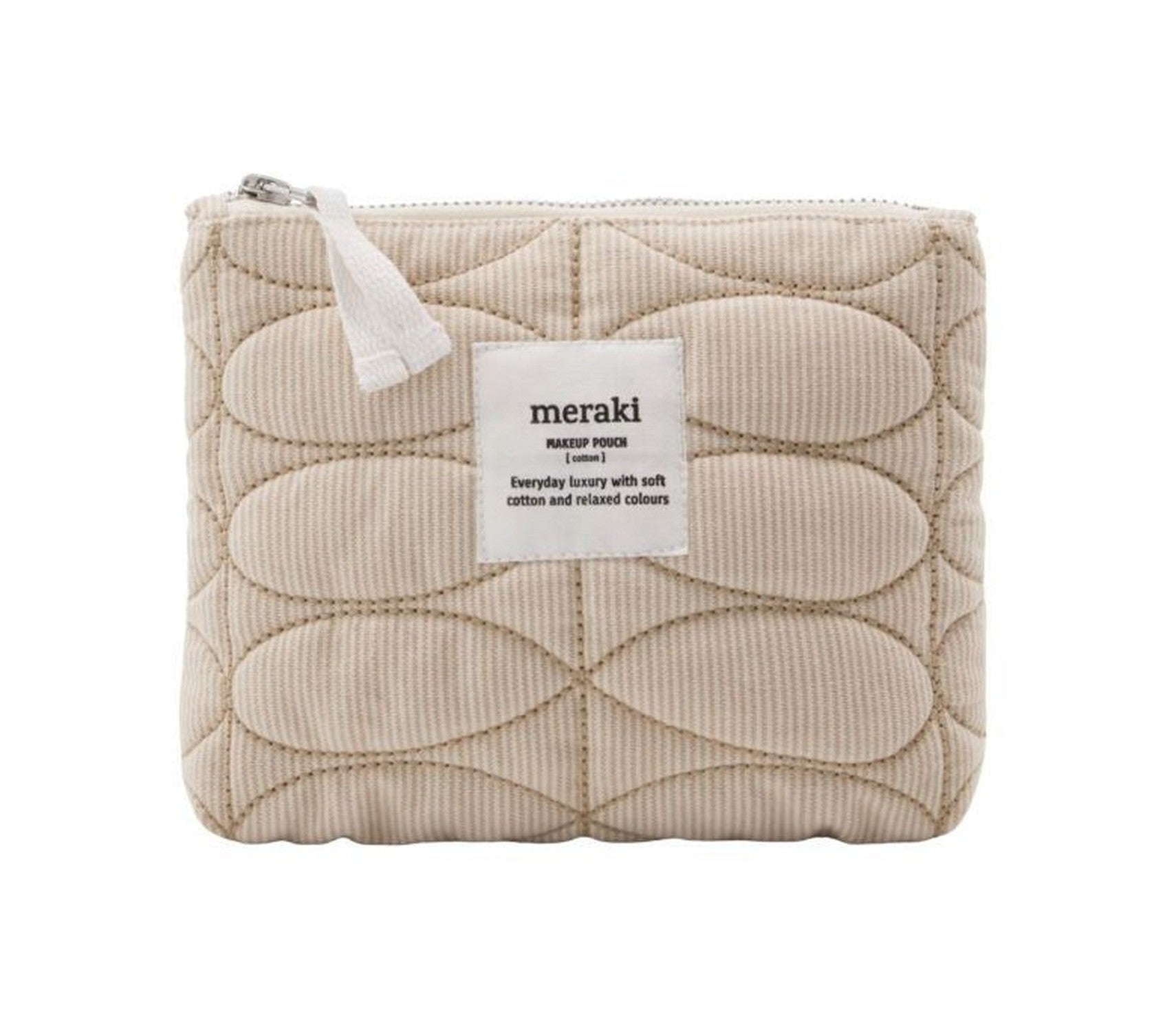 Meraki Makeup pouch, MKMentha, Off white/safari