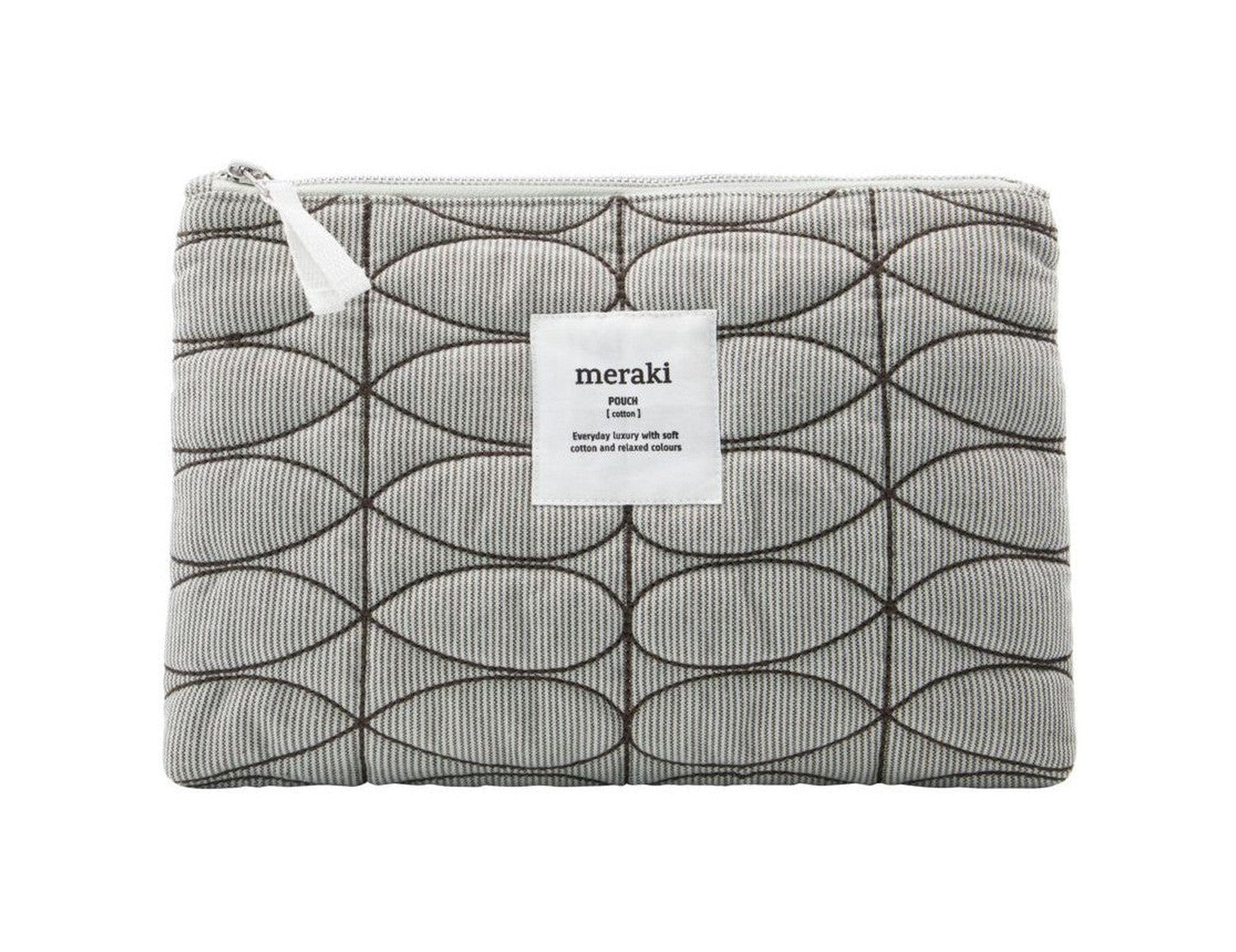 Meraki Pouch, Mkmentha, Light Grey/Army Green