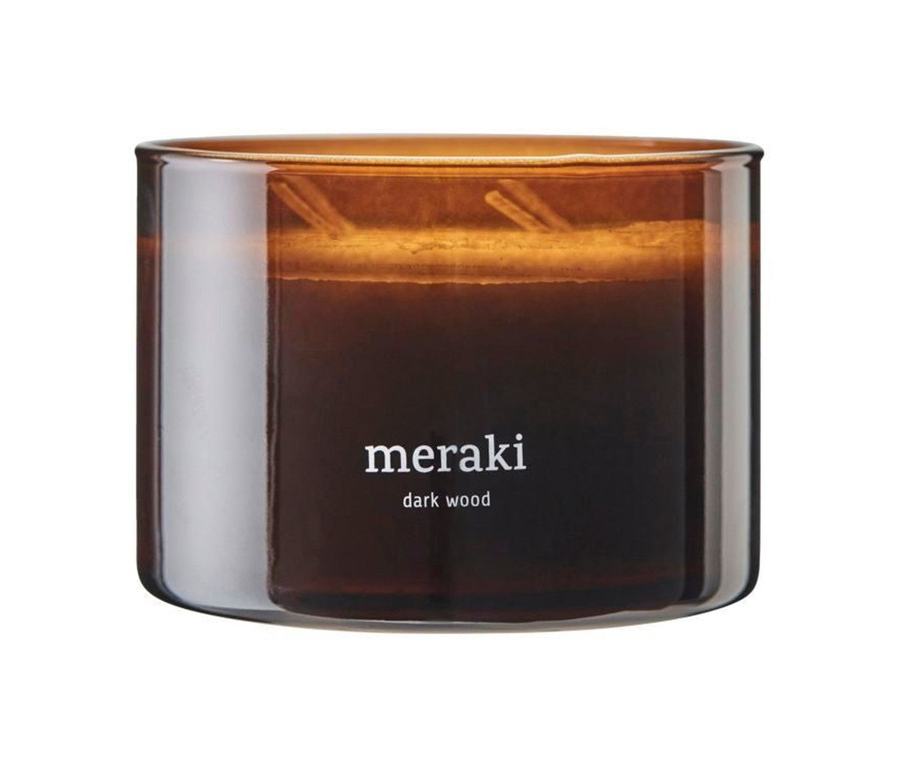 Meraki Bougie parfumée, bois noir