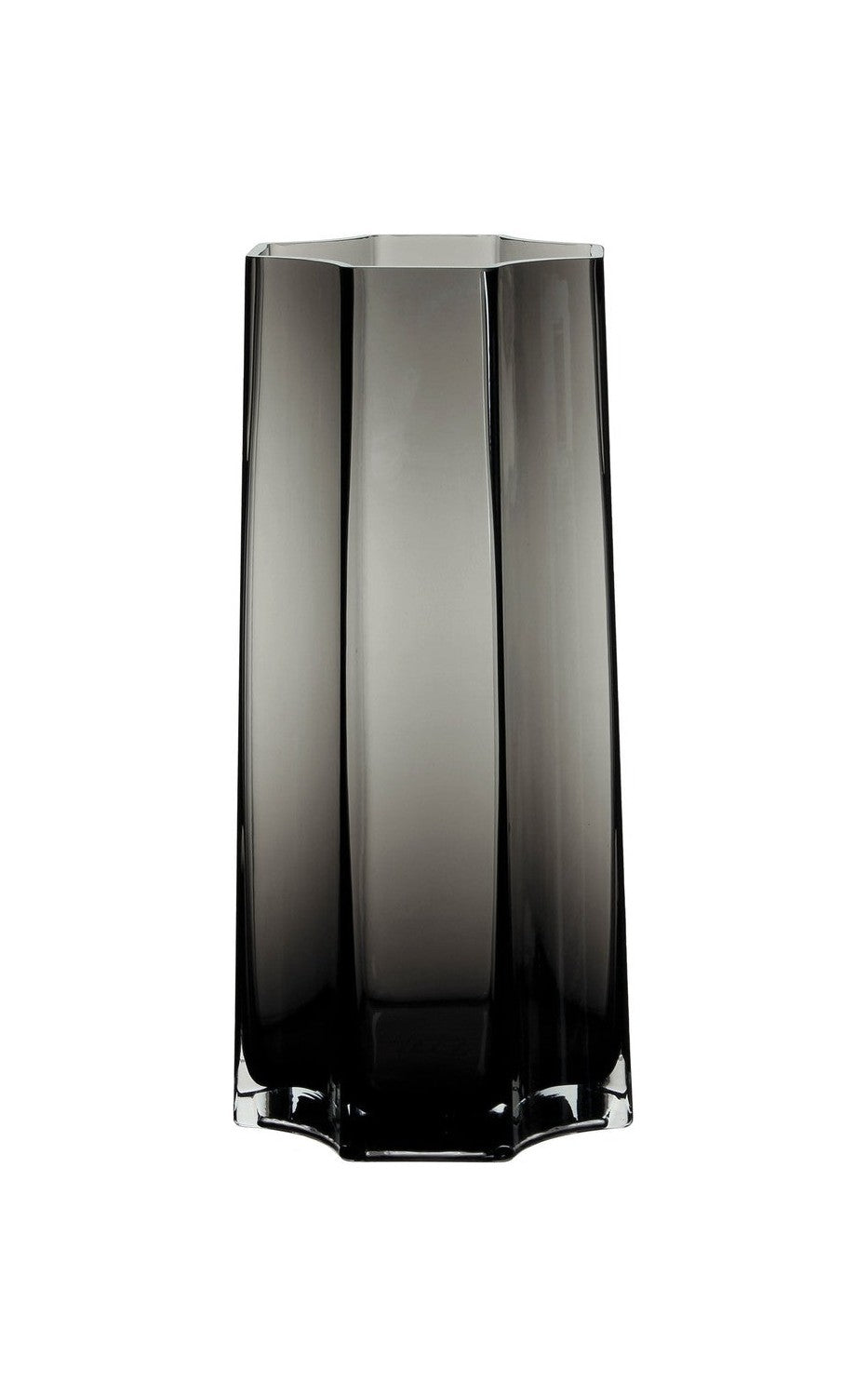 Moderne luxuriöse große Vase, stilvolles Design, Lenox 40 Grau