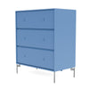 Montana Carry Dresser With Legs, Azure Blue/Matt Chrome