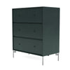 Montana draagt ​​dressoir met benen, Black Jade/Matt Chrome