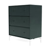 Montana draagt ​​dressoir met benen, zwarte jade/sneeuwwit