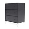 Montana Carry Dresser With Legs, Carbon Black/Snow White