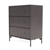 Montana Carry Dresser mit Beinen, Kaffee/Schwarz