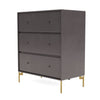 Montana draagt ​​dressoir met benen, koffie/messing