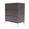 Montana draagt ​​dressoir met benen, koffie/mat chroom