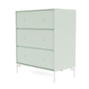 Montana draagt ​​dressoir met benen, mist/sneeuwwit