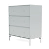 Montana Carry Dresser mit Beinen, Auster/Matt Chrom