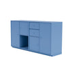 Sideboard della coppia del Montana con plinto da 3 cm, azzurro blu