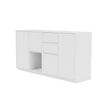 Sideboard della coppia del Montana con plinto da 3 cm, nuovo bianco