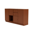 Montana -Paar -Sideboard mit 7 cm Sozial, Haselnussbraun