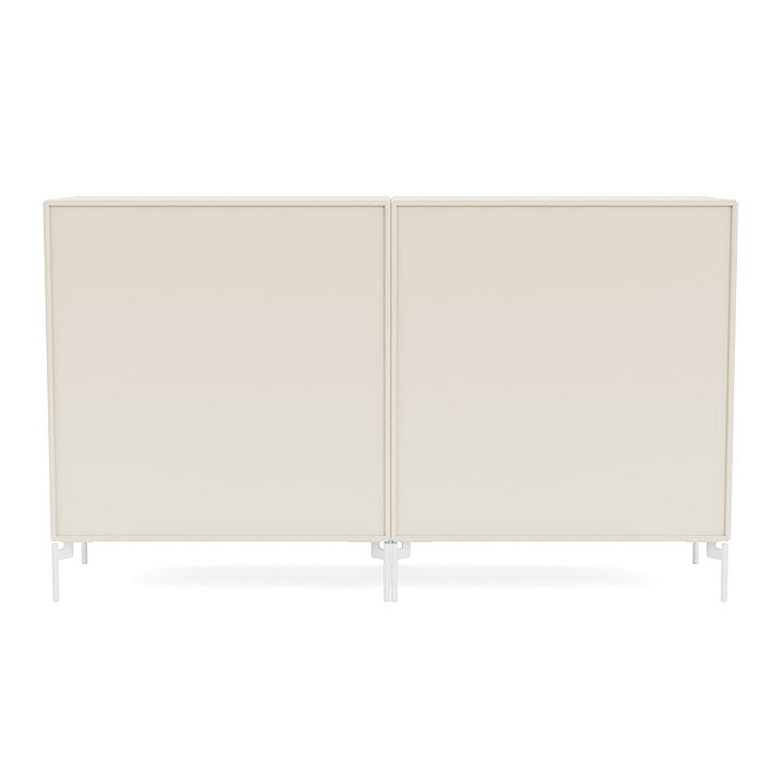 [product_category]-Montana Couple Sideboard With Legs, Oat/Snow White-Montana Furniture-5714322614801-00COUPLE-158-02-MON-4