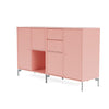 Montana Paar Sideboard mit Beinen, Ruby/Matt Chrome