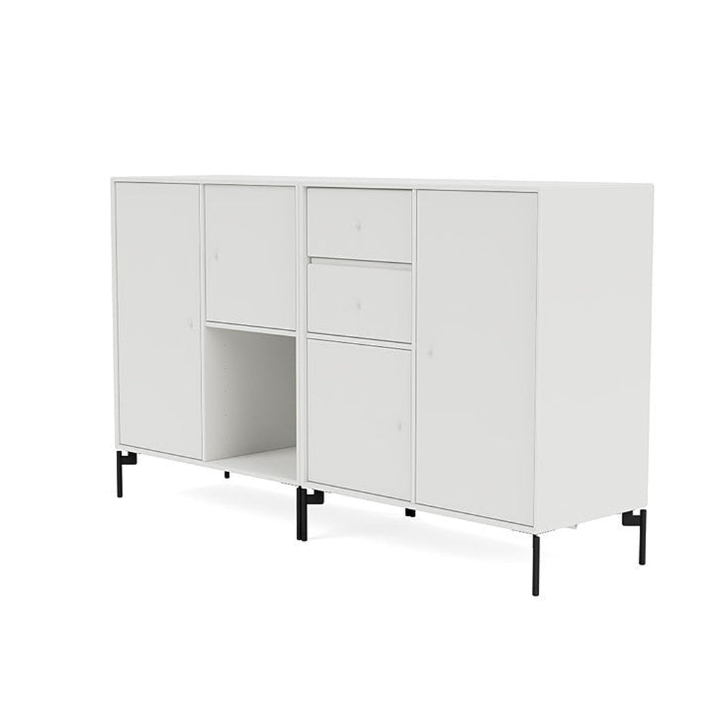 [product_category]-Montana Couple Sideboard With Legs, White/Black-Montana Furniture-5714322612982-00COUPLE-01-03-MON-1