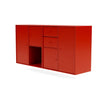 Montana Couple Sideboard With Suspension Rail, Rosehip Red