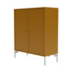 Cabinet de couverture du Montana avec des jambes, Amber / Matt Chrome