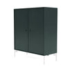 Montana Cover Cabinet met benen, Black Jade/Snow White