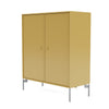 Cabinet de couverture du Montana avec des jambes, cumin / chrome Matt