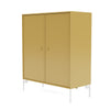 Cabinet de couverture du Montana avec des jambes, cumin / blanc neige